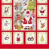 Imagine 3/4 - Material Patchwork - Makower - Festive Christmas 2019 2106-1 Panel, 60cm
