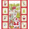 Material Patchwork - Makower - Festive Christmas 2019 2106-1 Panel, 60cm