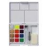 Set culori acuarelă în  recipiente Sakura Koi, 12 buc + pensulă cu rezervor de apă, culori metalice
