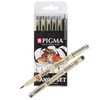 Sakura Pigma set desen  - 6 buc, Manga set, negru