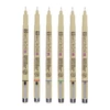 Sakura Pigma Micron 05 stilou pentru desen tehnic în set - 6 buc, Culori de bază