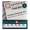 Sakura Pigma Micron stilou pentru desen tehnic în set - 6 buc, Zentangle tool set