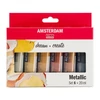 Talens Amsterdam set vopsea acrilică - 6x20 ml, culori metalice