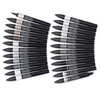 Set markere cu alcool cu două vârfuri - 24+1 buc, black & grey wallet