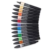 Set markere cu alcool cu două vârfuri ProMarker- 12+1 buc, Manga Set 1