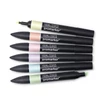 Set markere cu alcool cu două vârfuri - 6 buc, pastel tones