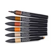 Promarker Set markere cu alcool cu două vârfuri  - 6 buc, skin tones set 2