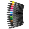 Set markere tip pensulă cu alcool cu două vârfuri Promarker Bush - 12+1 buc, vibrant tones
