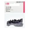 Imagine 1/2 - Mărgele de ceară acrilică Tekla, 4 mm, 100 buc - negru