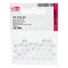 Mărgele de ceară acrilică Tekla, 8 mm, 32 buc - alb