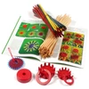 Imagine 3/4 - Set de confectionare stelute din paie, 8 piese