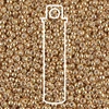 Mărgele de sticlă japoneze Miyuki, mărgele rocailles  11/0 - Galvanized Gold