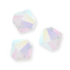 Colier din Mărgele conice de cristal  Preciosa, 4 mm - Crystal AB2x