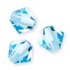 Colier din Mărgele conice de cristal  Preciosa , 6 mm - Aqua