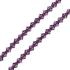 Colier din Mărgele conice de cristal  Preciosa, 4 mm - Ametist