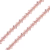 Imagine 1/2 - Colier din Mărgele conice de  cristal Preciosa, 4 mm - Light Rose