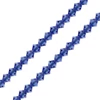 Colier din Mărgele conice de  cristal Preciosa, 4 mm - Safir