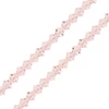 Imagine 1/2 - Colier din Mărgele conice de cristal  Preciosa, 4 mm - Rose Opal