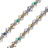 Imagine 1/2 - Colier din Mărgele conice de cristal  Preciosa, 6 mm - Crystal AB