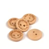 Imagine 2/2 - Nasturi din lemn - Handmade with love, 1,5 cm, 5 buc