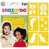Șablon de pictură pe față Snazaroo, 6 modele - Curcubeu, unisex