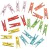 Cleme lemn , 30 mm, 24 buc - culori mixte