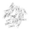 Cleme lemn , 30 mm, 24 buc - alb