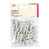 Cleme lemn , 30 mm, 24 buc - alb