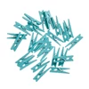 Cleme lemn , 30 mm, 24 buc - albastru deschis