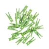 Cleme lemn , 30 mm, 24 buc - verde deschis