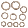 Set inele de bază din lemn de fag, prinzător de vise - 10 buc, 4-5,6-7 cm