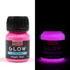 Imagine 1/6 - Vopsea acrilică Pentart Glow care strălucește în întuneric, 30 ml - roz