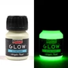 Imagine 1/6 - Vopsea acrilică Pentart Glow care strălucește în întuneric, 30 ml - alb verzui
