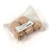 Bile de lemn  la pachet, cu orificiu - 40 mm, 5 buc