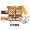 L&B Fine Set pictură în ulei - Prestige box : 28x20 ml + 4x75 ml + 2x60 ml + accesorii, cutie din lemn