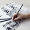 Set creioane Conté pentru schiță și cărbune comprimat - Dessin, 6 buc