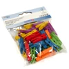 Cleme lemn , 35 mm - mix de culori, 48 buc