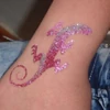 Șablon de tatuaj, șablon autoadeziv - șopârlă, gecko 03