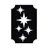 Imagine 1/3 - Șablon de tatuaj, șablon autoadeziv - Star 04