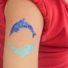 Șablon de tatuaj, șablon autoadeziv - Delfinii 01