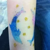 Șablon de tatuaj, șablon autoadeziv - Delfinii 01