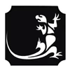 Șablon de tatuaj, șablon autoadeziv - șopârlă, gecko 01