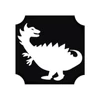 Imagine 1/2 - Șablon de tatuaje, șablon autoadeziv - Dino 01