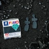 Imagine 3/5 - Plastilină care se întărește la coacere  FIMO Effect, 57 g - granit negru cu efect de piatra (8010-903)
