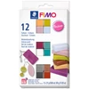 Imagine 1/3 - Set plastilină de coacere și modelare FIMO Soft Color Pack, 12x25 g - Fashion Colors