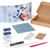 Imagine 5/5 - Set plastilină Fimo Soft care se întărește  la coacere, 4x25 g - Design blugi, design denim