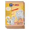 Set Plastilină care se întărește la coacere  Efect Fimo, 4x25 g - design marmura, Marble Design