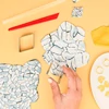 Set Plastilină care se întărește la coacere  Efect Fimo, 4x25 g - design marmura, Marble Design
