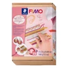 Set Plastilină care se întărește la coacere  Efect Fimo, 4x25 g - design de tricotat, Design Knit and Braid
