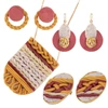 Imagine 7/8 - Set Plastilină care se întărește la coacere  Efect Fimo, 4x25 g - design de tricotat, Design Knit and Braid